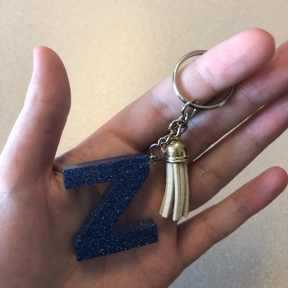 Handmade Letter "Z" Keychain - Picture 3 of 6